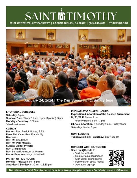Bulletins – St. Timothy Catholic Church.
